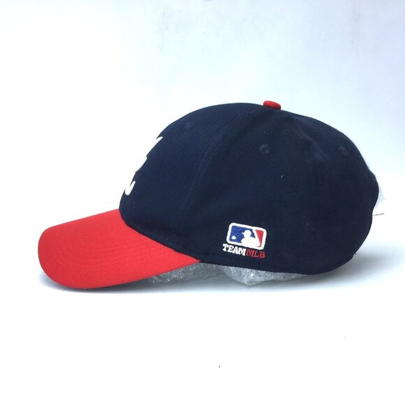 Atlanta Braves Baseball Cap Adjustable Black & Red By OC Sports - Picture 4 of 8
